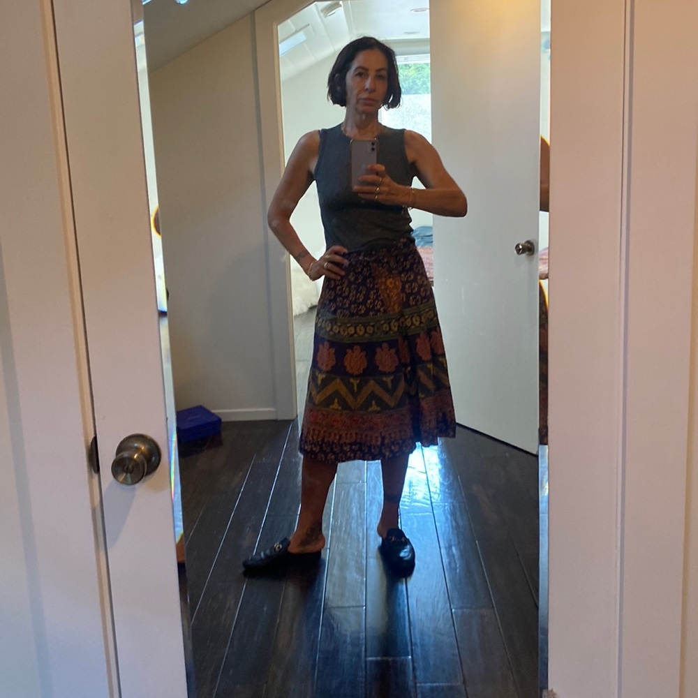 Vintage india wrap skirt